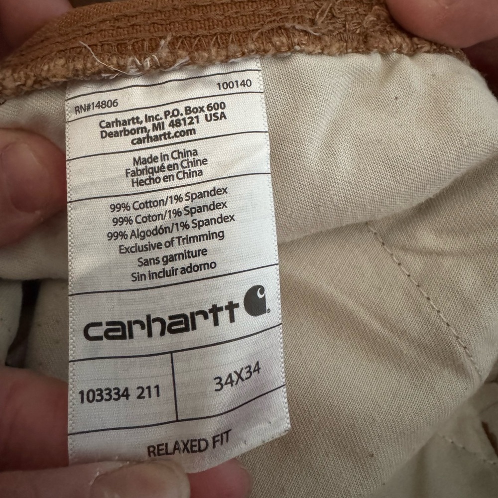 Men’s Carhartt Pants - 34x34 - Picture 5 of 5